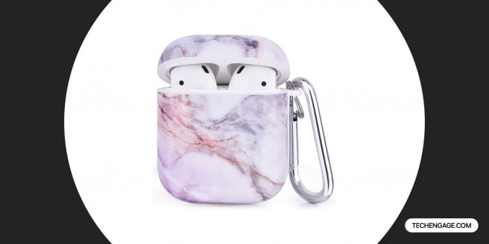 CAGOS 3 in 1 Hard Case Cover Shell for AirPods