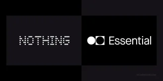 The company logos of Nothing and Essential