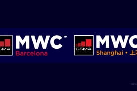 The logos of MWC Barcelona and MWC Shanghai