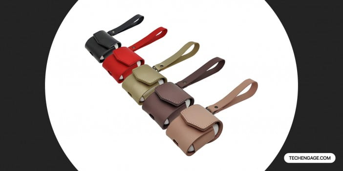 MODOS LOGICOS AirPods PU Leather Case with Wrist Strap
