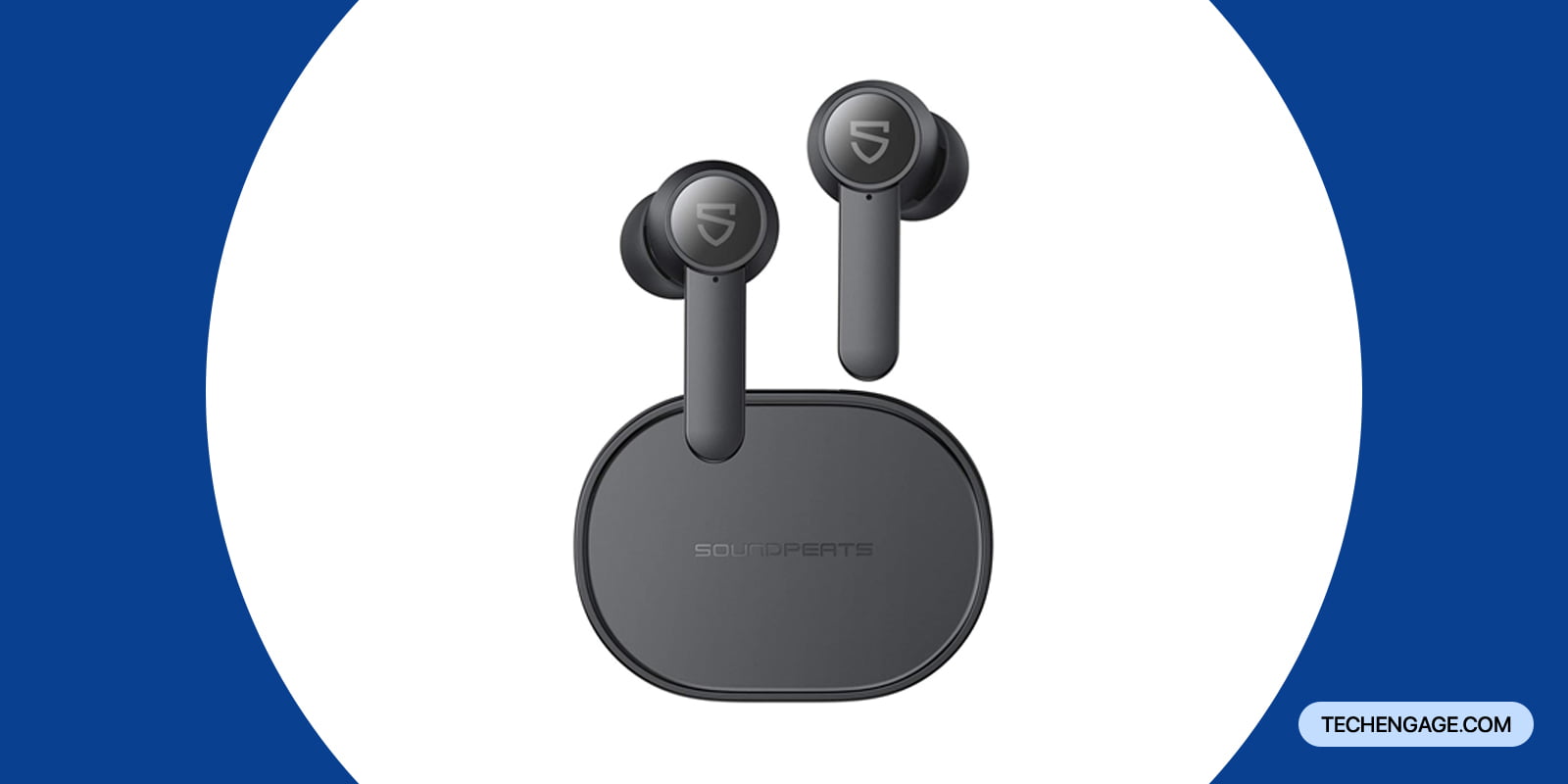 True Wireless Earbuds Next To Charging Case Demonstrating Compact Travel-Friendly Design