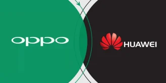 An Image comprising Oppo and Huawei logos