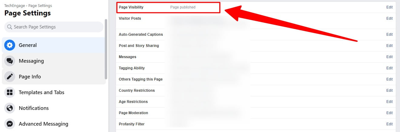 Page Unpublish Option