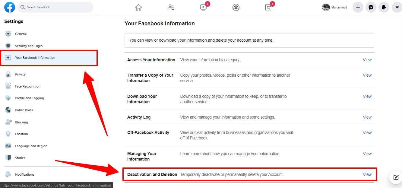 Your Information On Facebook