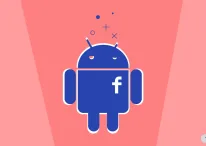 An icon of Android featuring Facebook shortened icon on it