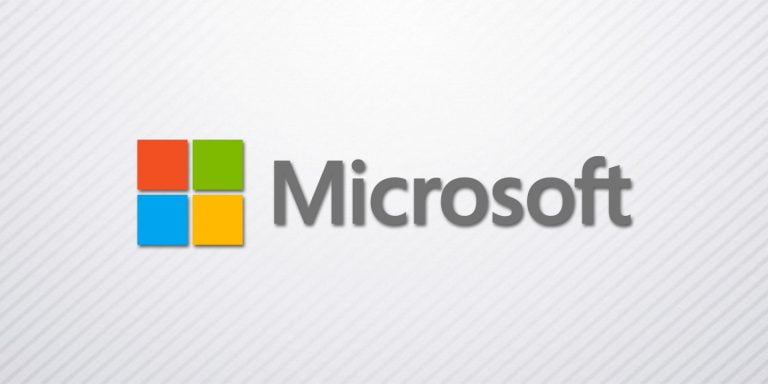 A logo of Microsoft