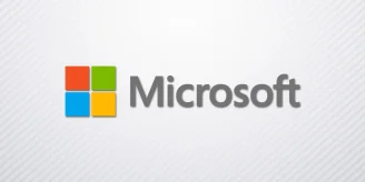 A logo of Microsoft