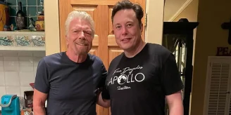 Richard Branson and Elon Musk from Instagram post