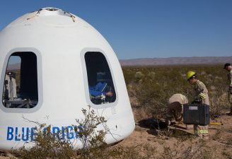 Blue Origin's First Commercial Payloads Onboard New Shepard