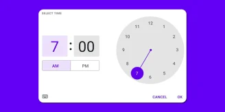 Material You Time Picker