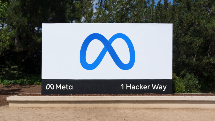 Meta Logo At One Hacker Way