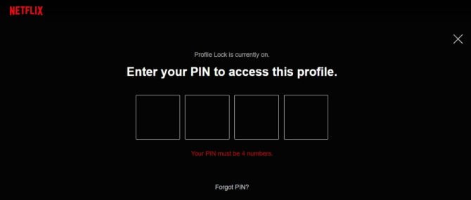 Netflix Lock Profile