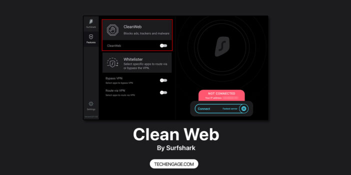 Clean Web By Surfshark Logo |