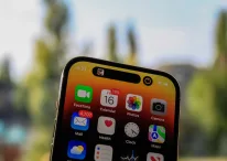 An image of iPhone 14 Pro with Dynamic Island notch