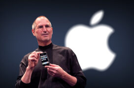 Steve Jobs showing 1st generation iPhone at MacWorld conference