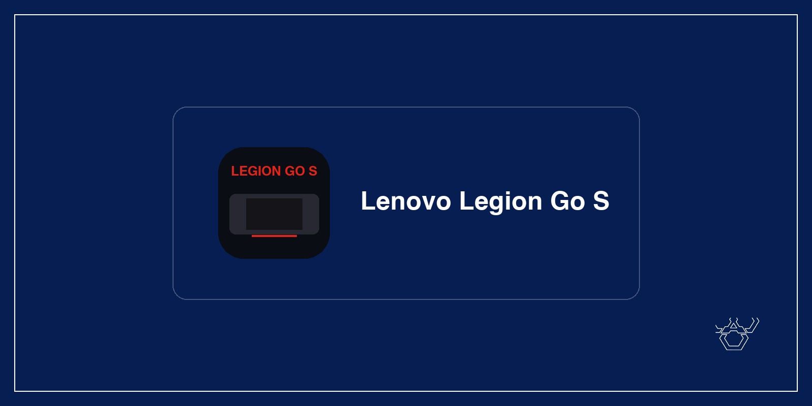 Lenovo Legion Go S Windows Handheld Gaming Pc