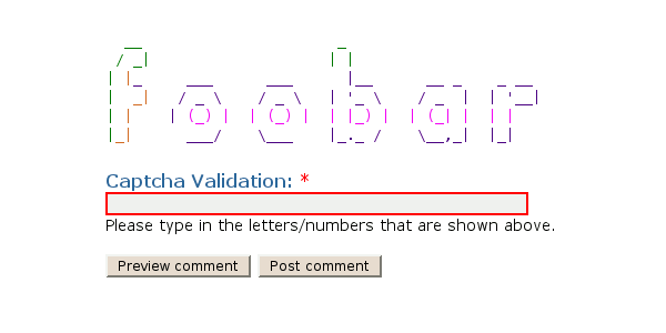Captcha Evolution: The History Of How Websites Prove You'Re Human 4 Ascii Art Captchas Using Text Characters To Form Human-Readable Patterns