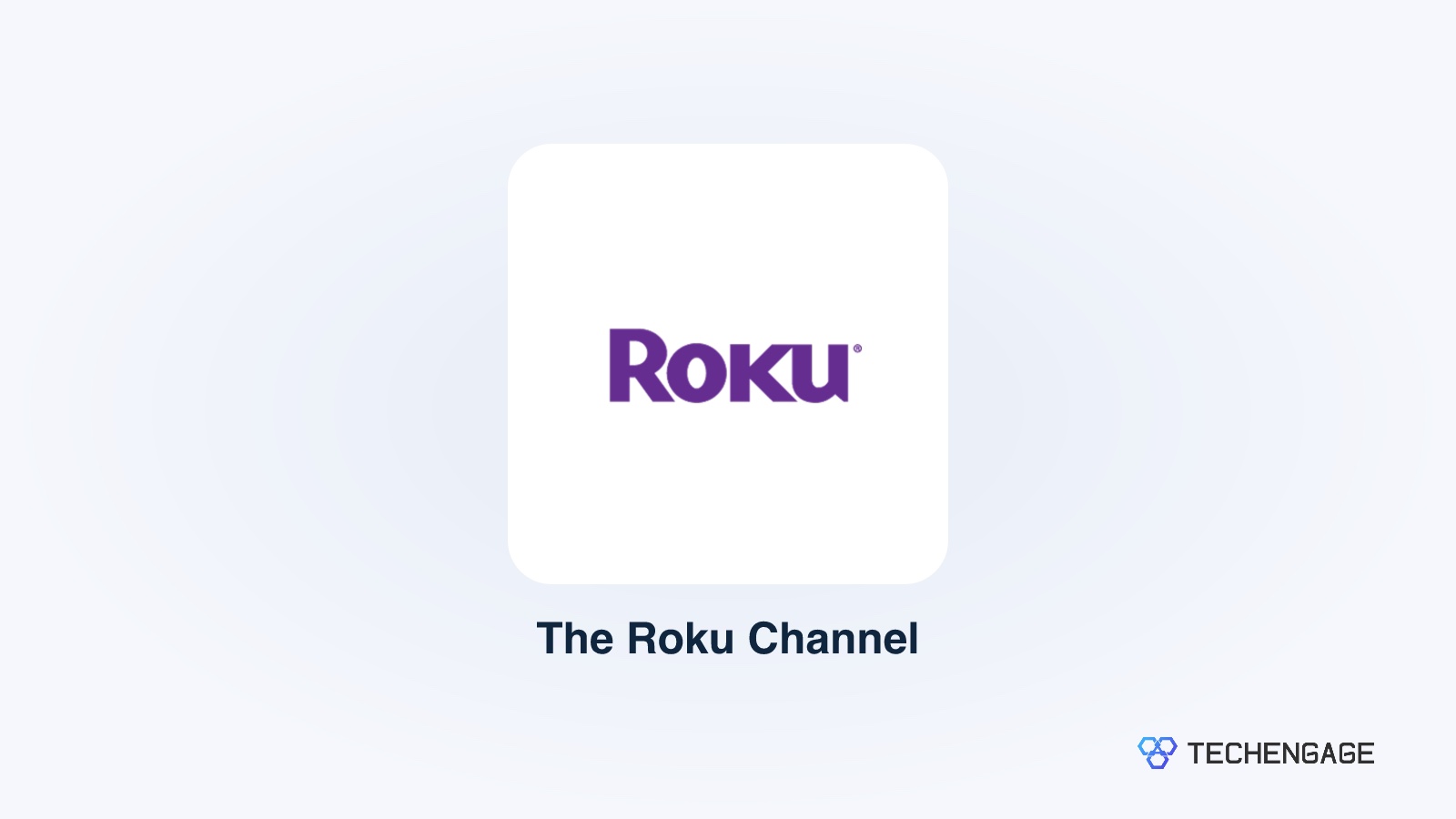 The Roku Channel Official Logo On A Techengage Card