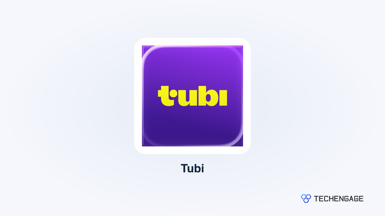 Tubi Official App Artwork On A Techengage Card