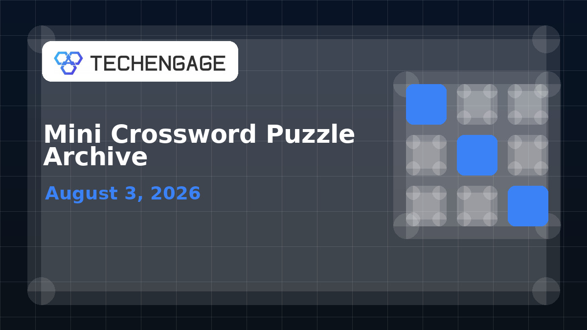 Mini Crossword category image
