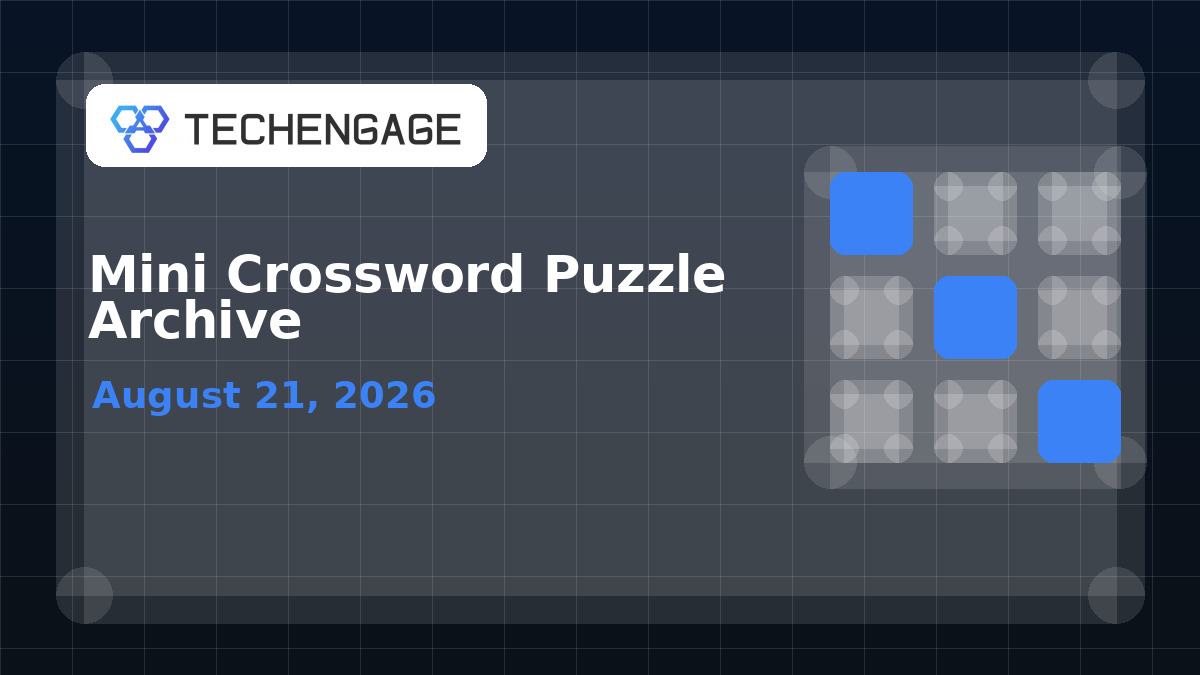 Mini Crossword category image