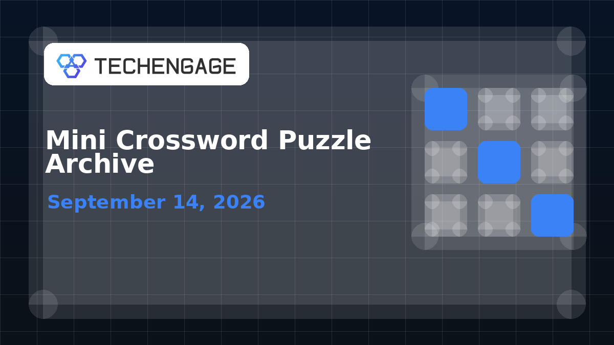 Mini Crossword category image