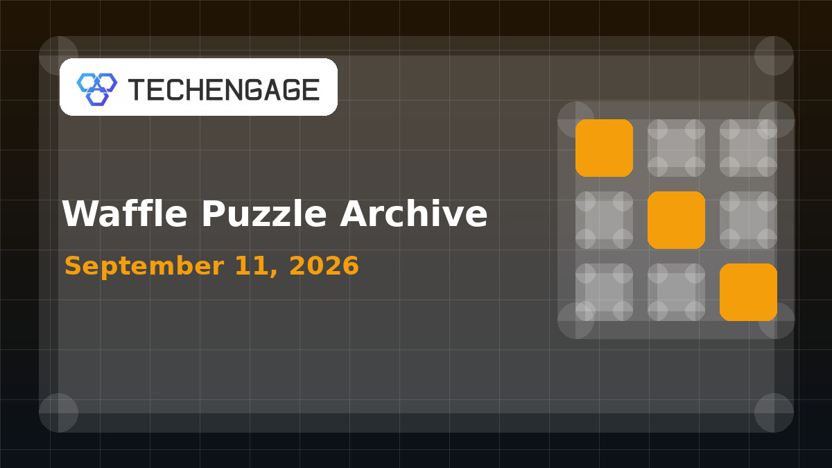 Waffle puzzle artwork