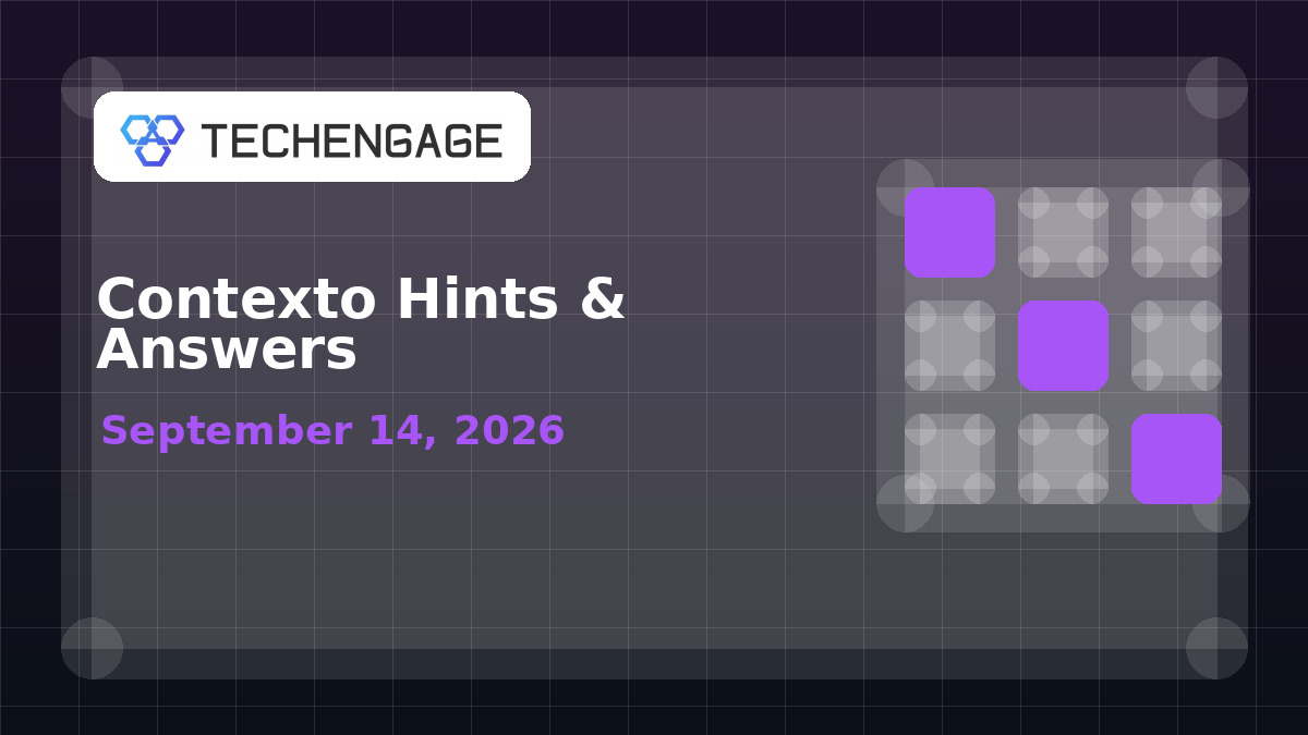 Contexto Hints Today: Clues and Answer for September 14, 2026 artwork