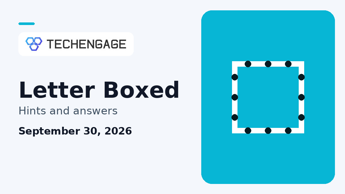 Letter Boxed Hints Today: Clues and Answer for September 30, 2026