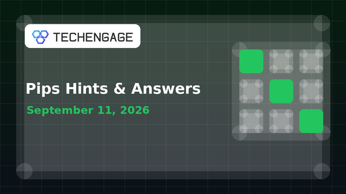 Pips Hints Today: Clues and Answer for September 11, 2026