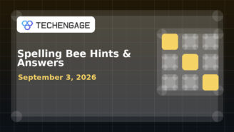 Spelling Bee Hints & Answers featured image for September 3, 2026 with TechEngage logo watermark
