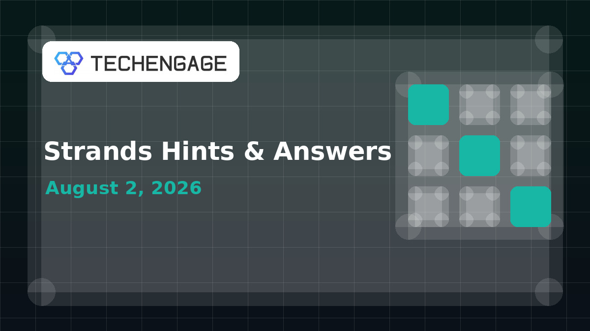 Strands Hints Today: Clues and Answer for August 2, 2026 artwork